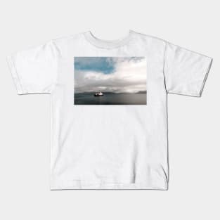 The CalMac Ferry sets out to Mallaig from Armadale - Isle of Skye, Scotland Kids T-Shirt